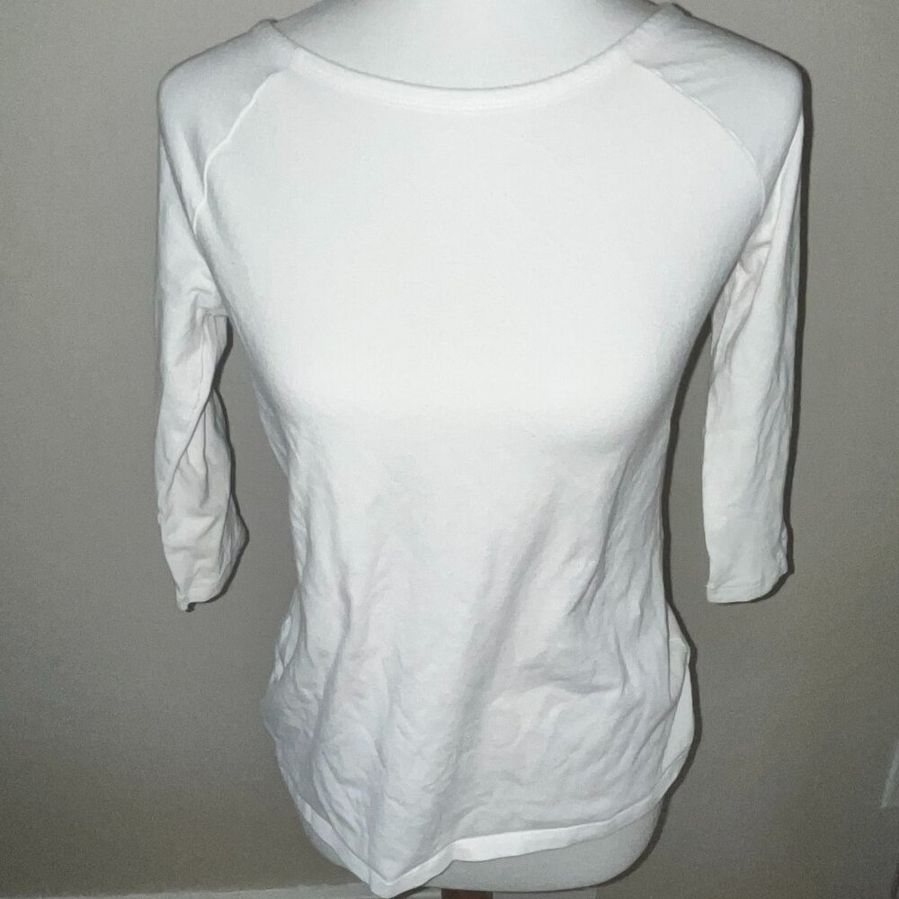Plain White Quarter Sleeve Shirt